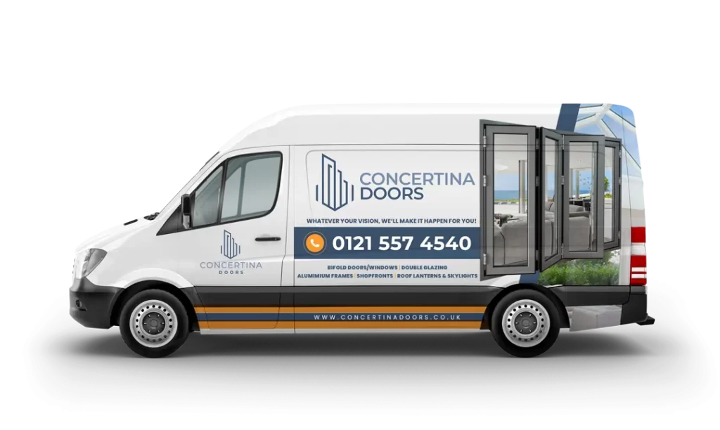 Concertina Doors Delivery Van